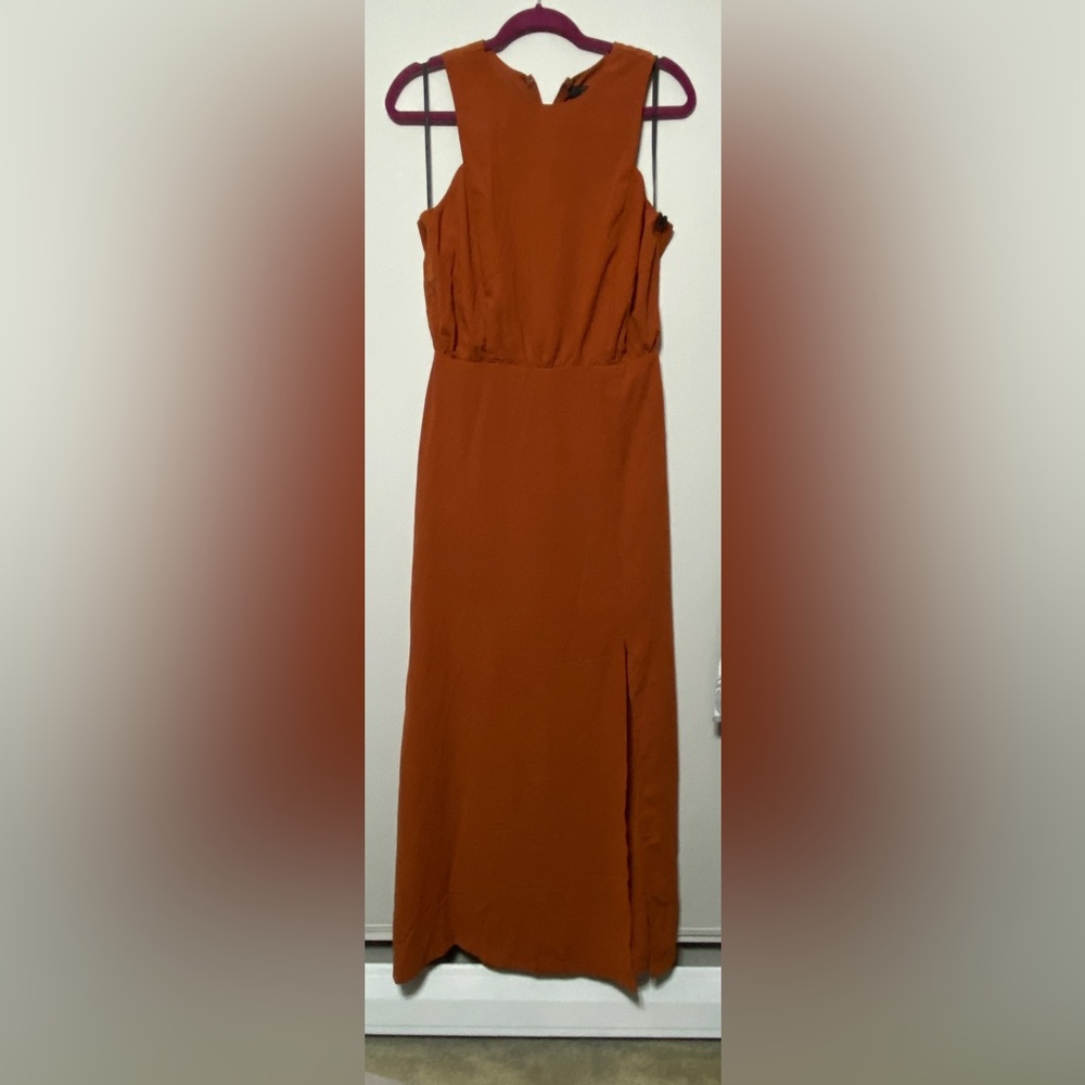 Rust Color Maxi Dress